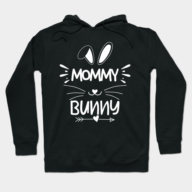 Mommy Bunny, Mama Bunny, Bunny Mom,Easter Mommy Bunny, Black Hoodie by Motivation sayings 